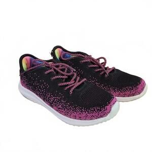 Geers Women's Stylish Black & Pink Running Shoes Size 4